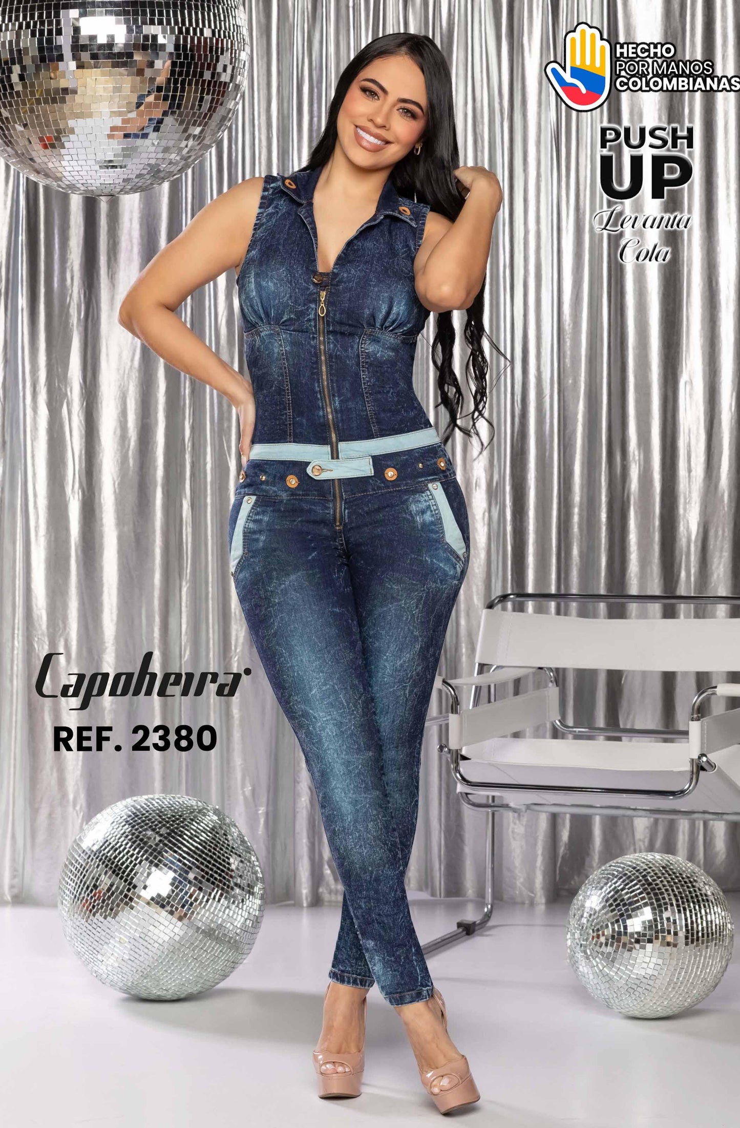 Ref. 006 -2380 ENTERIZO COLOMBIANO  LARGO LEVANTA COLA MANGA CORTA - ropacolombianaeneuropa