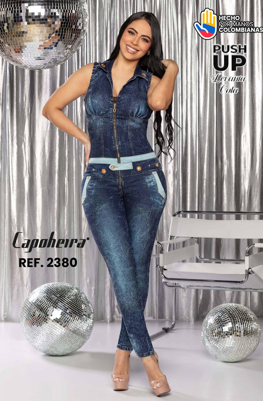 Ref. 006 -2380 ENTERIZO COLOMBIANO  LARGO LEVANTA COLA MANGA CORTA - ropacolombianaeneuropa