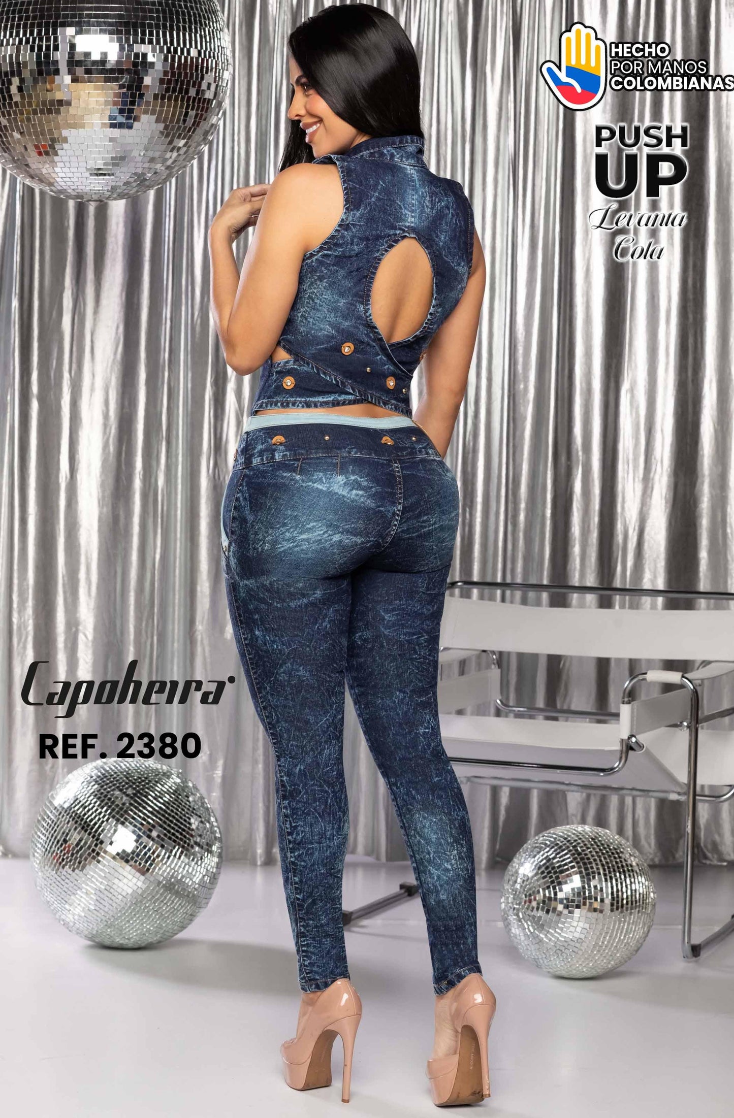 Ref. 006 -2380 ENTERIZO COLOMBIANO  LARGO LEVANTA COLA MANGA CORTA - ropacolombianaeneuropa