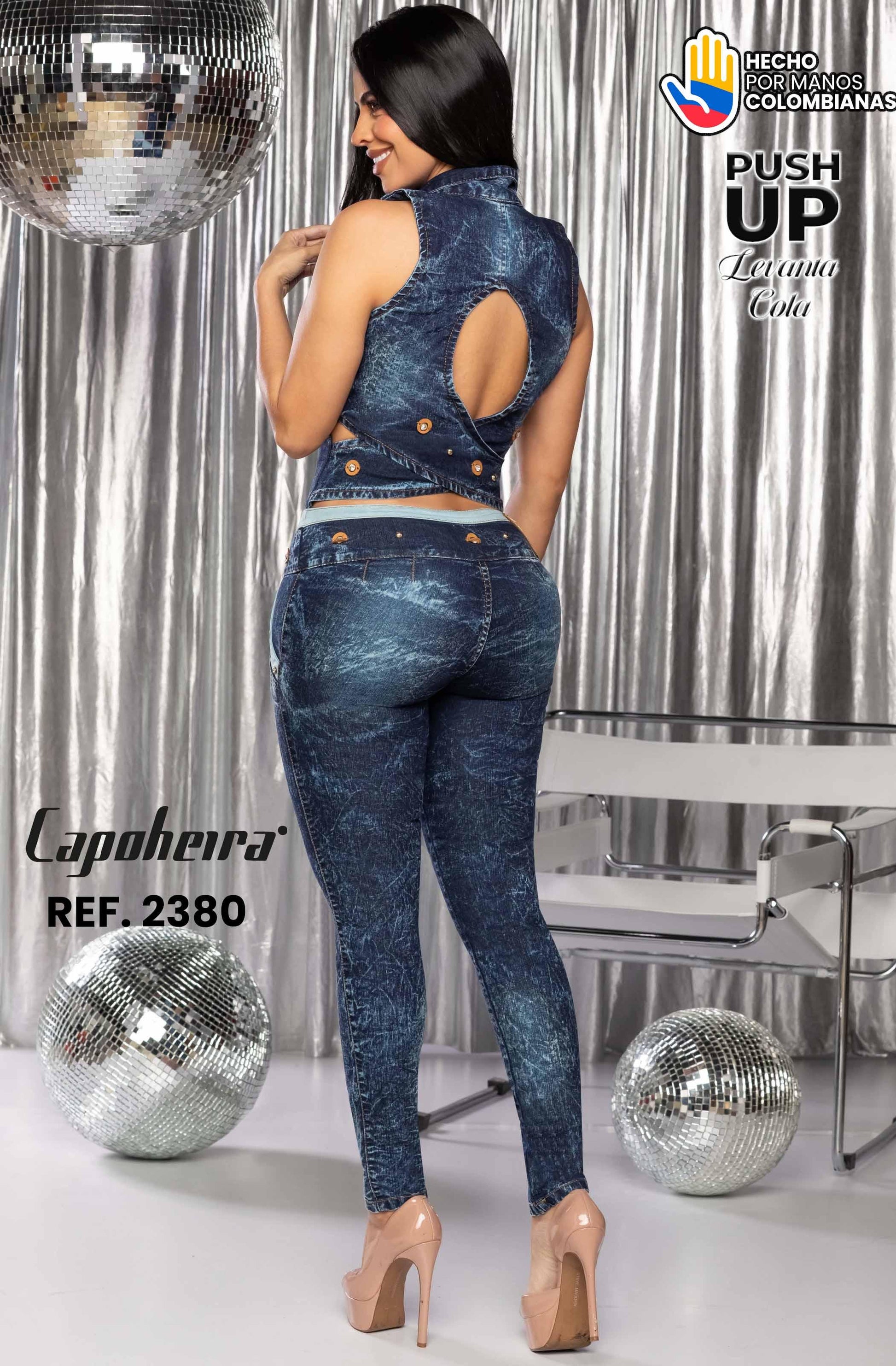 Ref. 006 -2380 ENTERIZO COLOMBIANO  LARGO LEVANTA COLA MANGA CORTA - ropacolombianaeneuropa