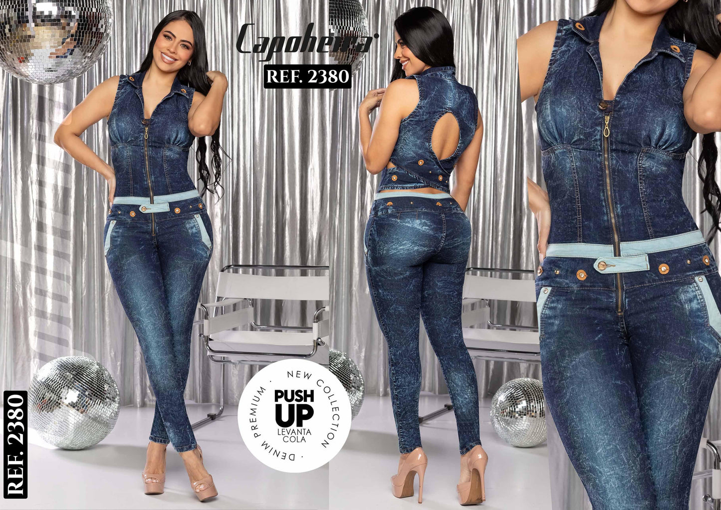 Ref. 006 -2380 ENTERIZO COLOMBIANO  LARGO LEVANTA COLA MANGA CORTA - ropacolombianaeneuropa